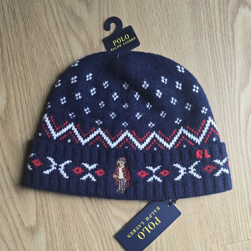 Polo Ralph Lauren Men's Holiday Bear Beanie